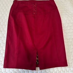 Elegant Express Red Women's Skirt